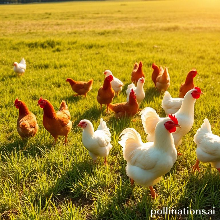 how many chickens per acre for free range